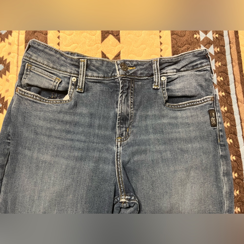 Silver jeans. Size 33 straight leg.